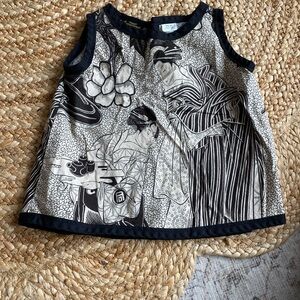Conscious Girls Japanese style illustration Sleeveless Top Backless Bow Tie